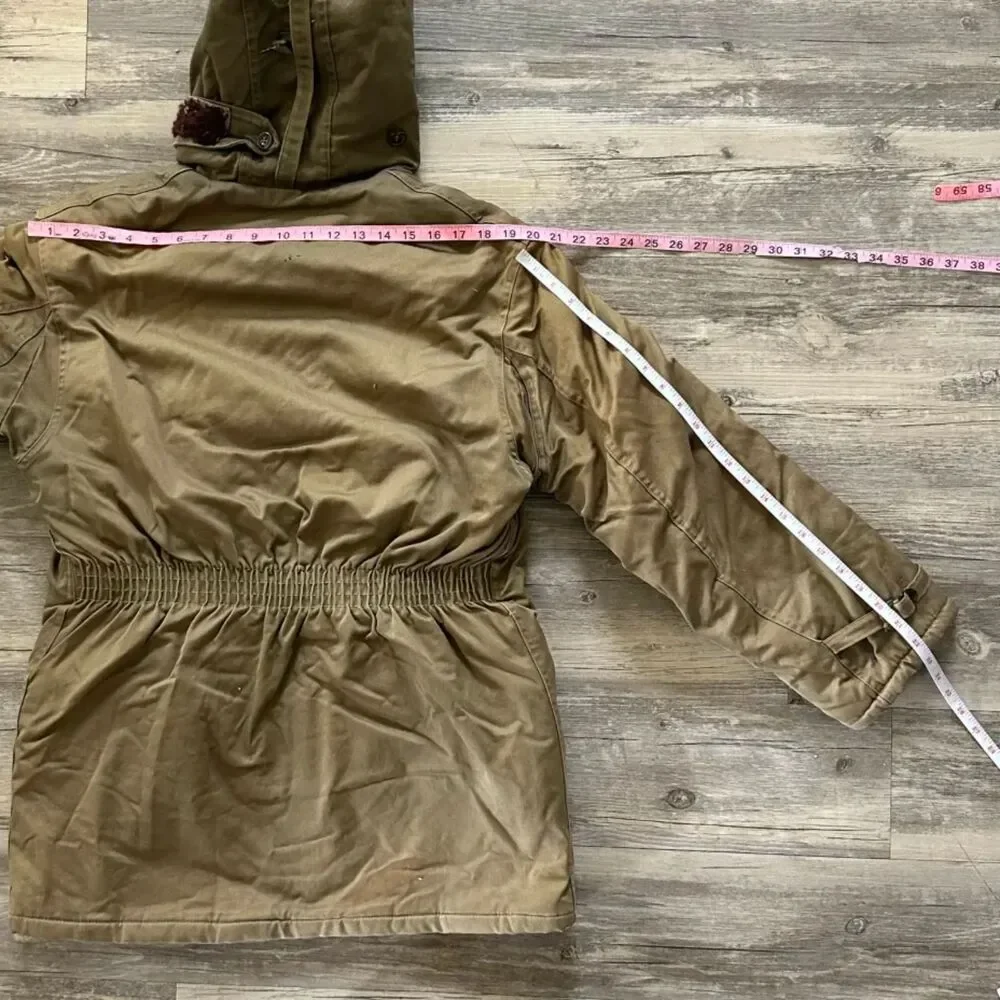Vintage 40s WWII USN B9 B11 Parka Deck Jacket Size Medium